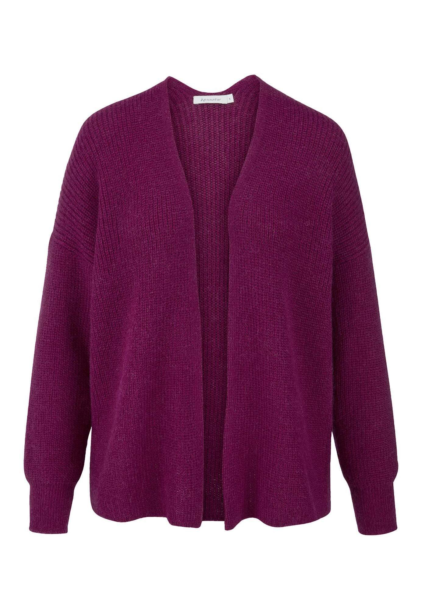 Hessnatur Strickjacke aus reinem Alpaka (1-tlg)