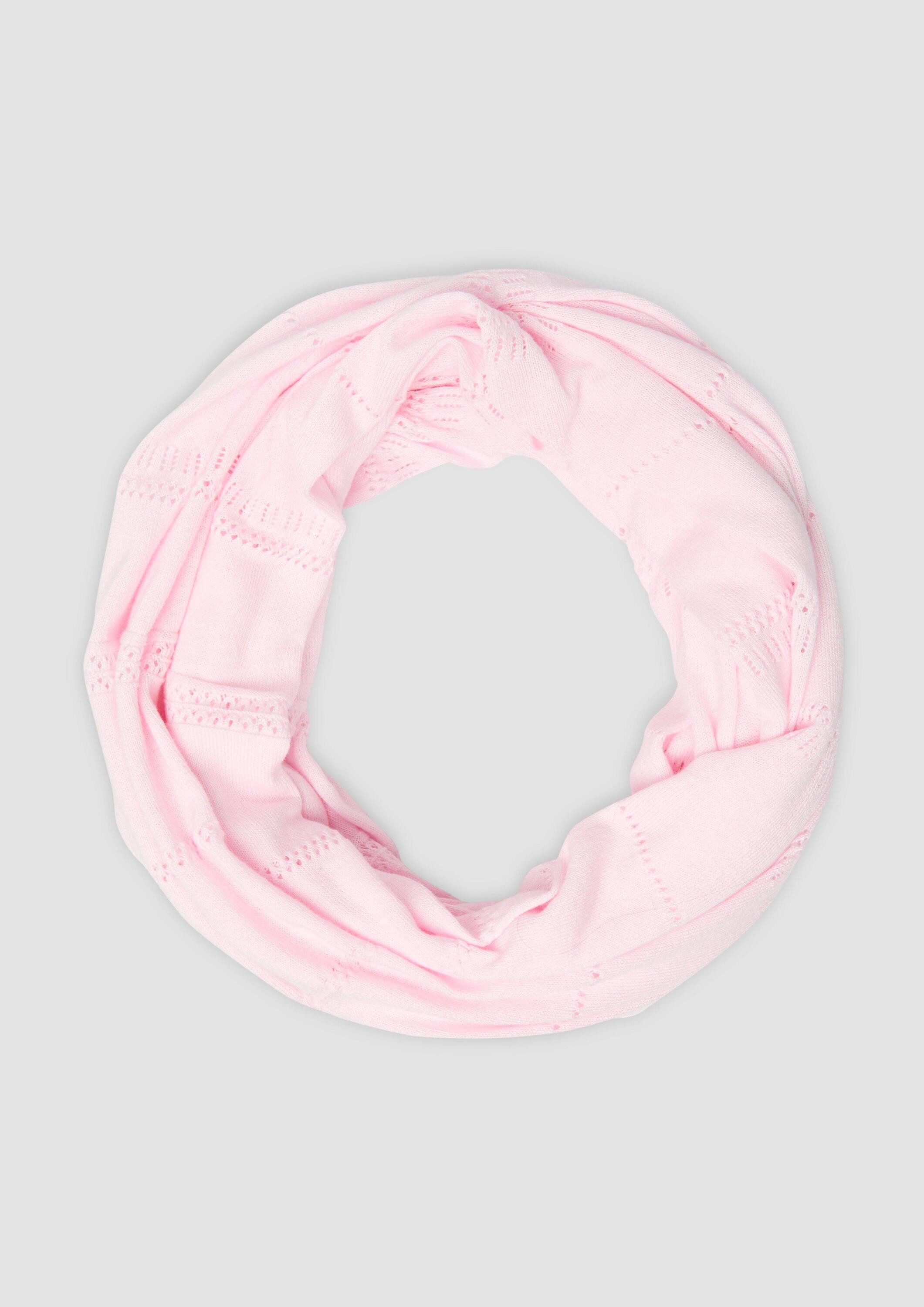 s.Oliver Loop Snood, Loop-Schal aus Feinstrick mit Strickmuste günstig online kaufen