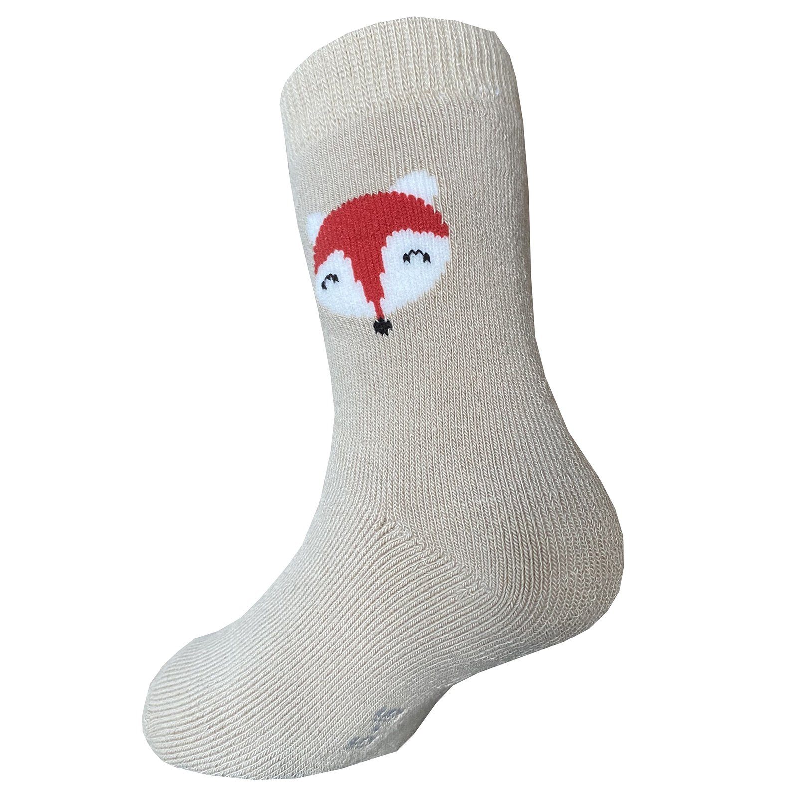 Yalion Langsocken Weiche Kinder (Beutel, Krabbelsocken Warm Paar hautfreundlich) Socken atmungsaktiv Lange Mit grau 3 VollerFrottee und