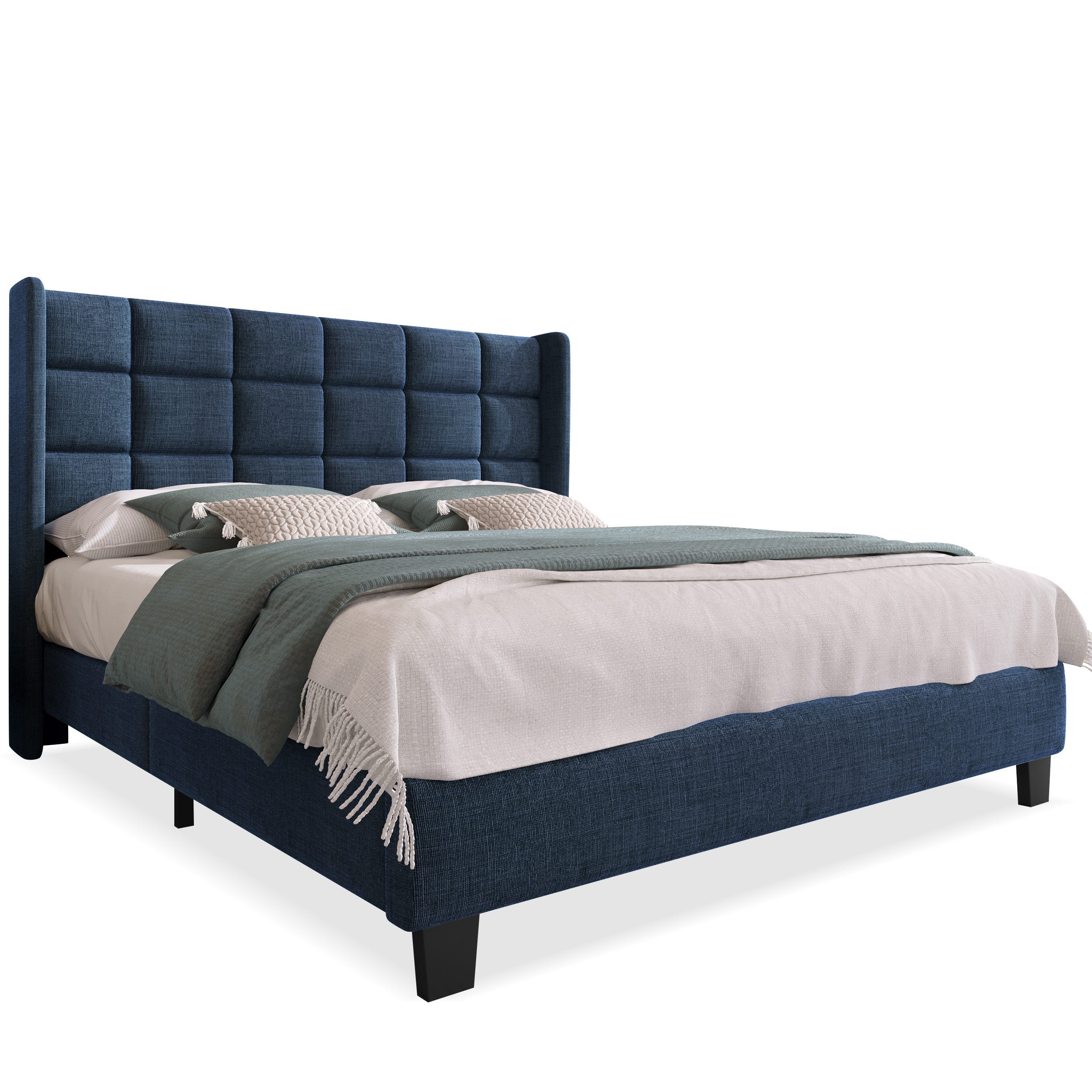 SOFTWEARY Polsterbett (Doppelbett mit Lattenrost und günstig online kaufen