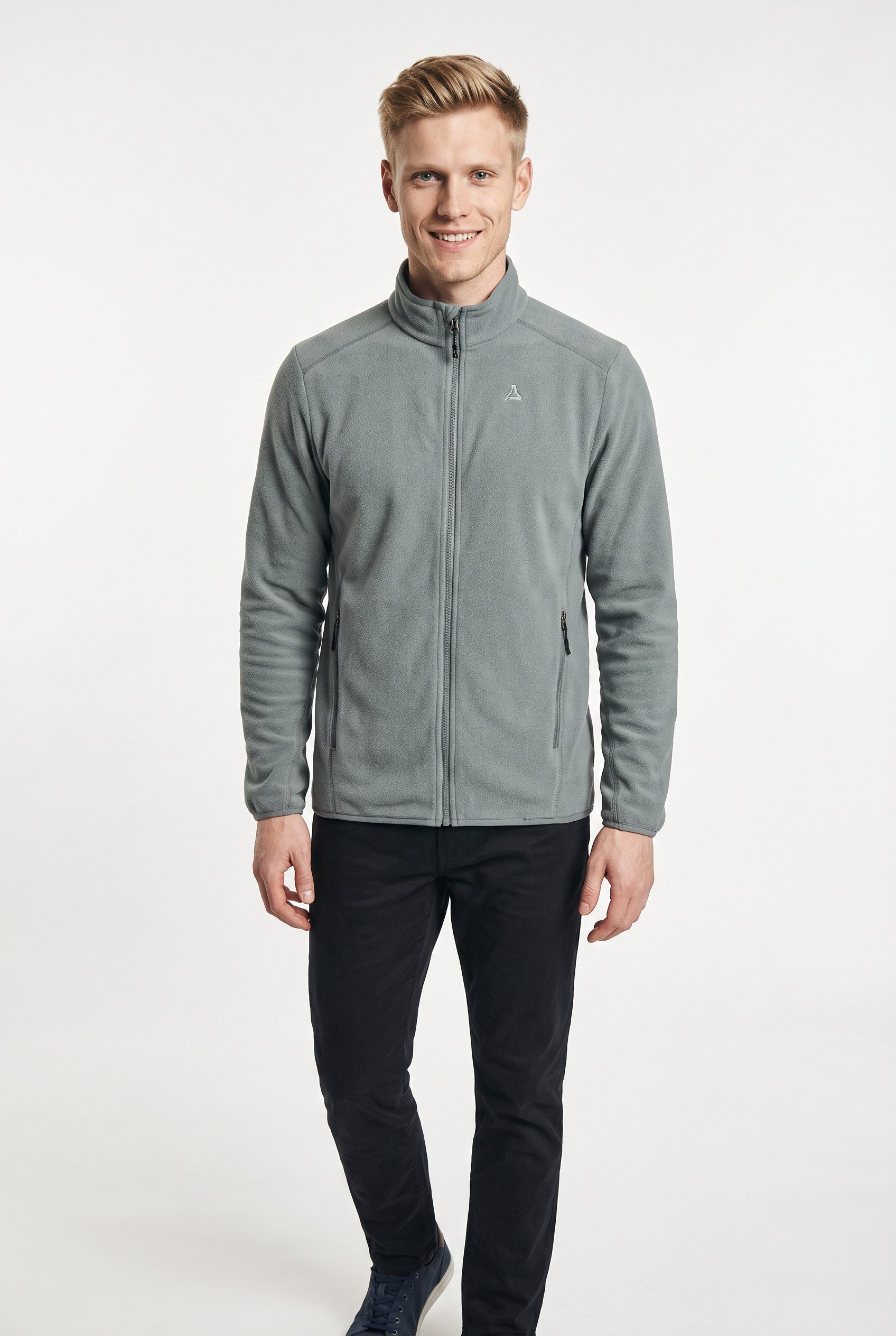 Schöffel Fleecejacke Fleece Jk Style Ash MNS mit Eingrifftaschen, schnell trocknend, atmungsaktiv, wärmend