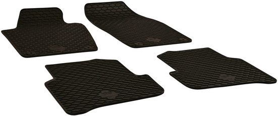 WALSER Passform-Fußmatten (4 Stück), für Skoda Fabia III 08/2014-Heute