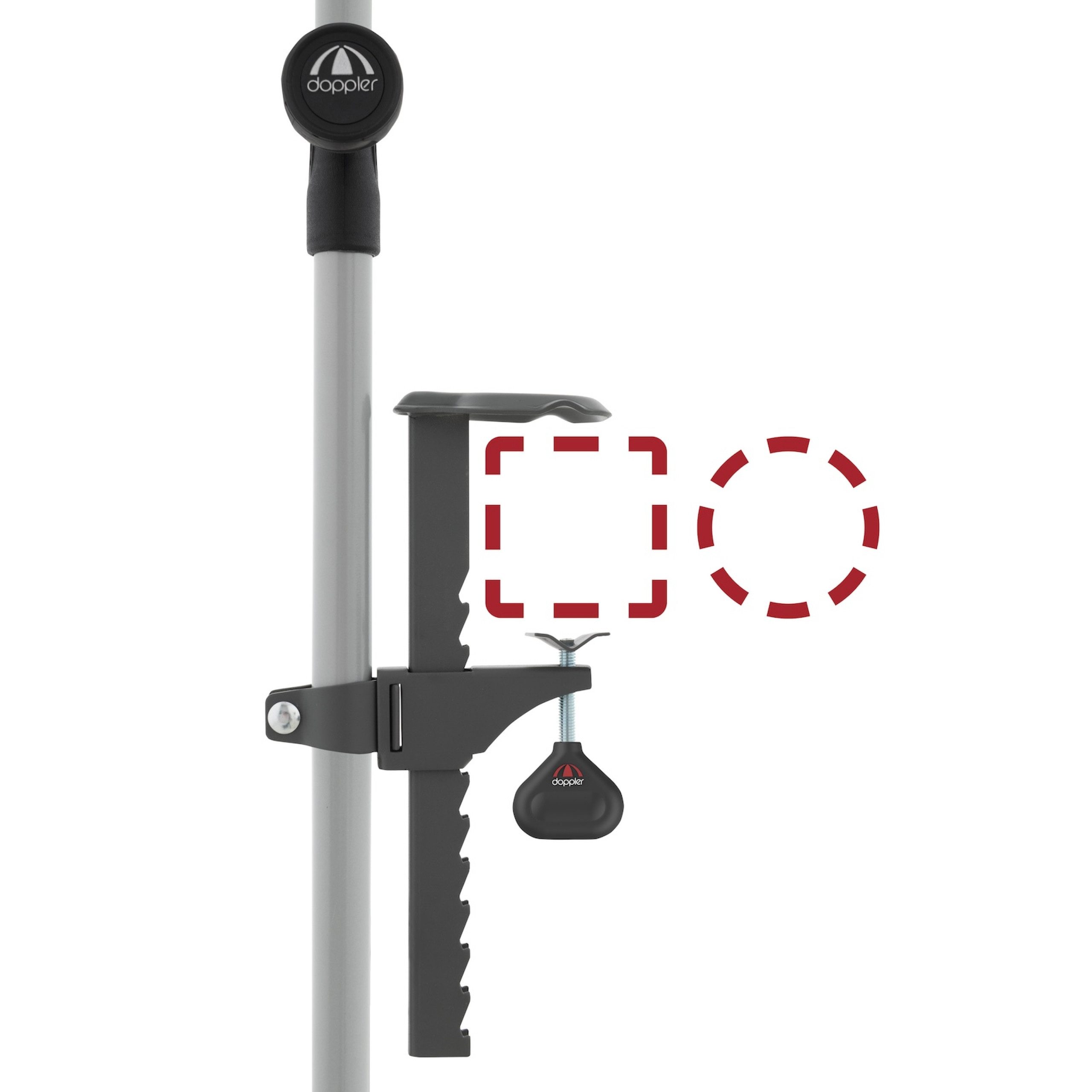 doppler® Sonnenschirm Doppler Balkonklammer Universal Schirmstock günstig online kaufen