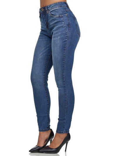 Tazzio High-waist-Jeans F107 Damen Skinny Fit Jeanshose