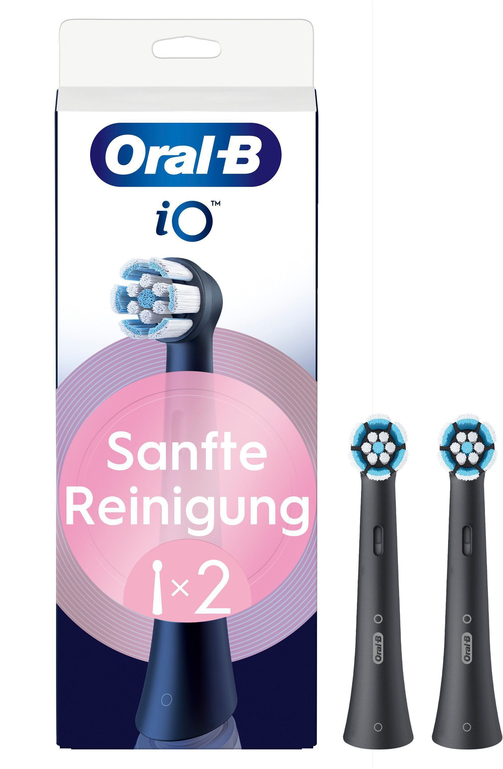 Oral-B Aufsteckbürsten Oral-B iO Sanfte Reinigung, fortschrittliche Plaque-Entfernung, für empfindliches Zahnfleisch