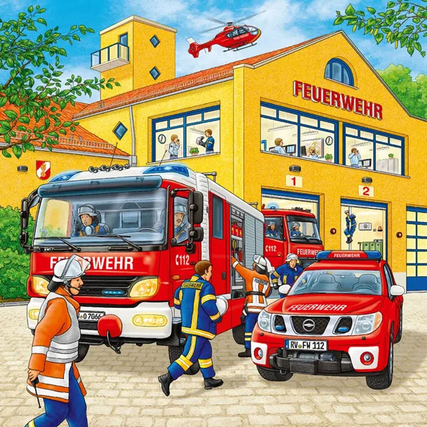 Ravensburger Puzzle Kinderpuzzle 3x49 Teile - Feuerwehreinsatz, 49 Puzzleteile