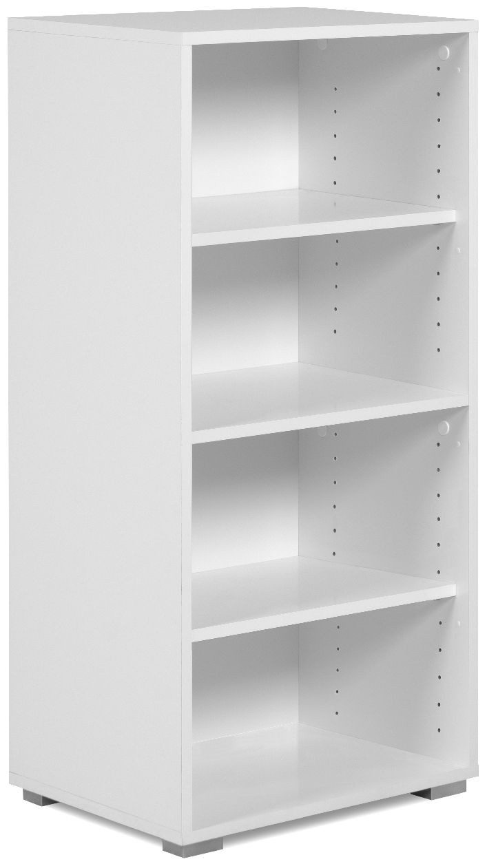 Finori Regal Fyn 20A, Weiß, Modern, inkl. Wandbefestigung, 46 x 96,5 x 33,5 cm