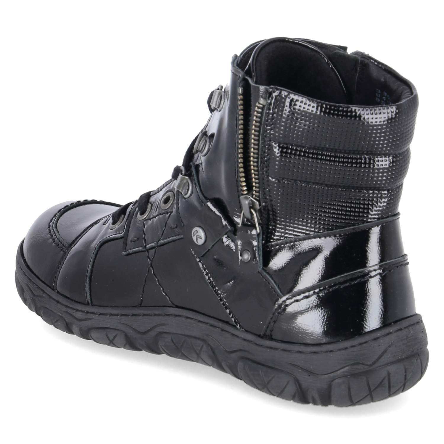 KRISBUT Krisbut 3303A-10 PO Damen Lackleder black Schnürstiefel