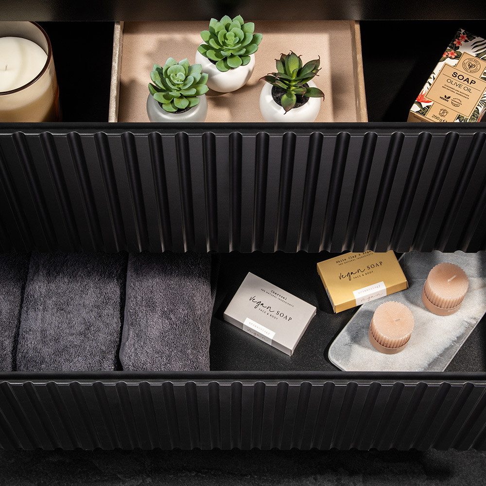 Lomadox Waschtisch NEWPORT-56-BLACK, in schwarz und günstig online kaufen