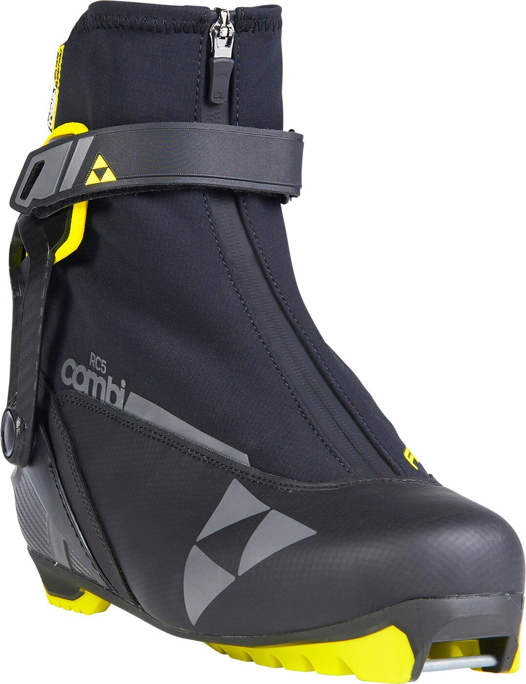 Fischer Sports RC5 Combi - Herren Langlaufschuh - schwarz/gelb Langlaufschuhe