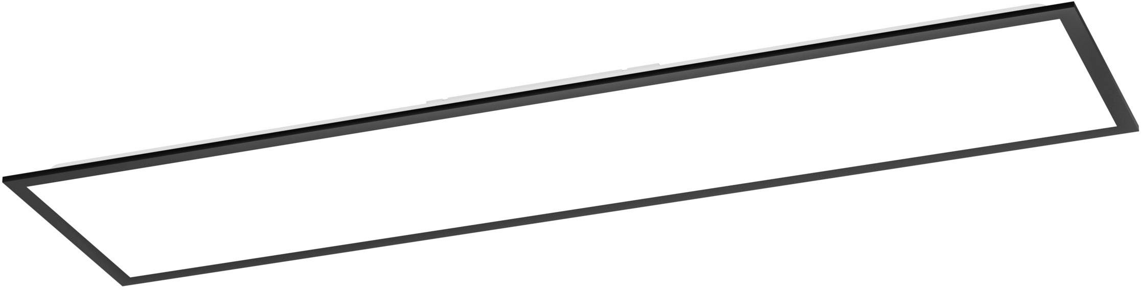 EGLO LED Deckenleuchte MORADILLO-Z Deckenlampe - Stahl - LED - 34W - IP20, CCT - über Fernbedienung, Dimmfunktion, Farbwechsel, Memoryfunktion, Nachtlichtfunktion, RGB, Weckerfunktion, dimmbar über Fernbedienung, mehrere Helligkeitsstufen, LED fest integriert, Kaltweiß, Neutralweiß, RGB, Warmweiß, Wohzimmerlampe, Esszimmerlampe, Schlafzimmer, L119,5 x B29,5 x H6,1 cm