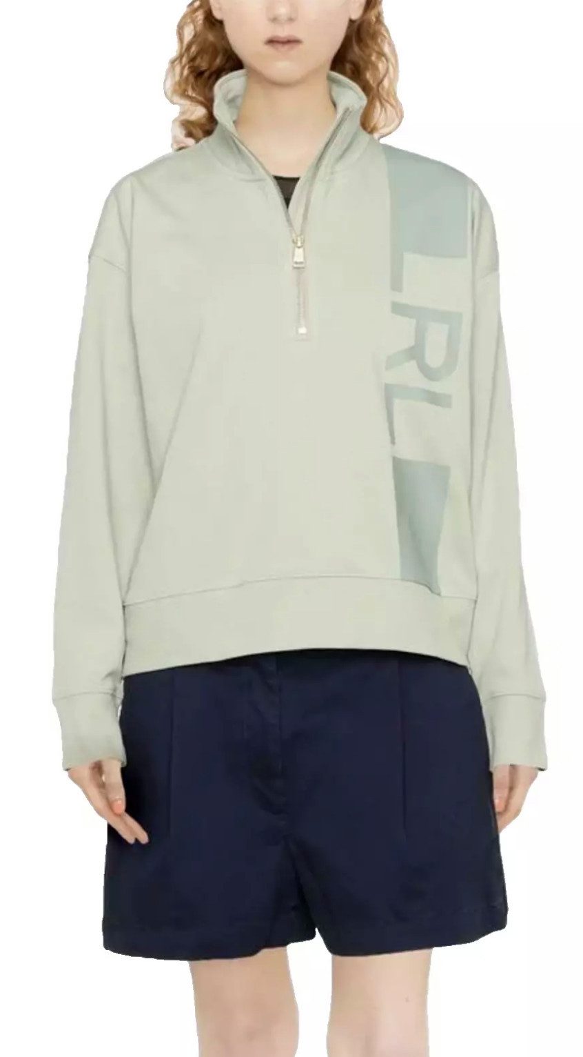 Polo Ralph Lauren Sweatshirt Retro Logo Halb Zip Troyer halblangen Reißverschluss, Troyer-Kragen, gerippten Abschlüssen