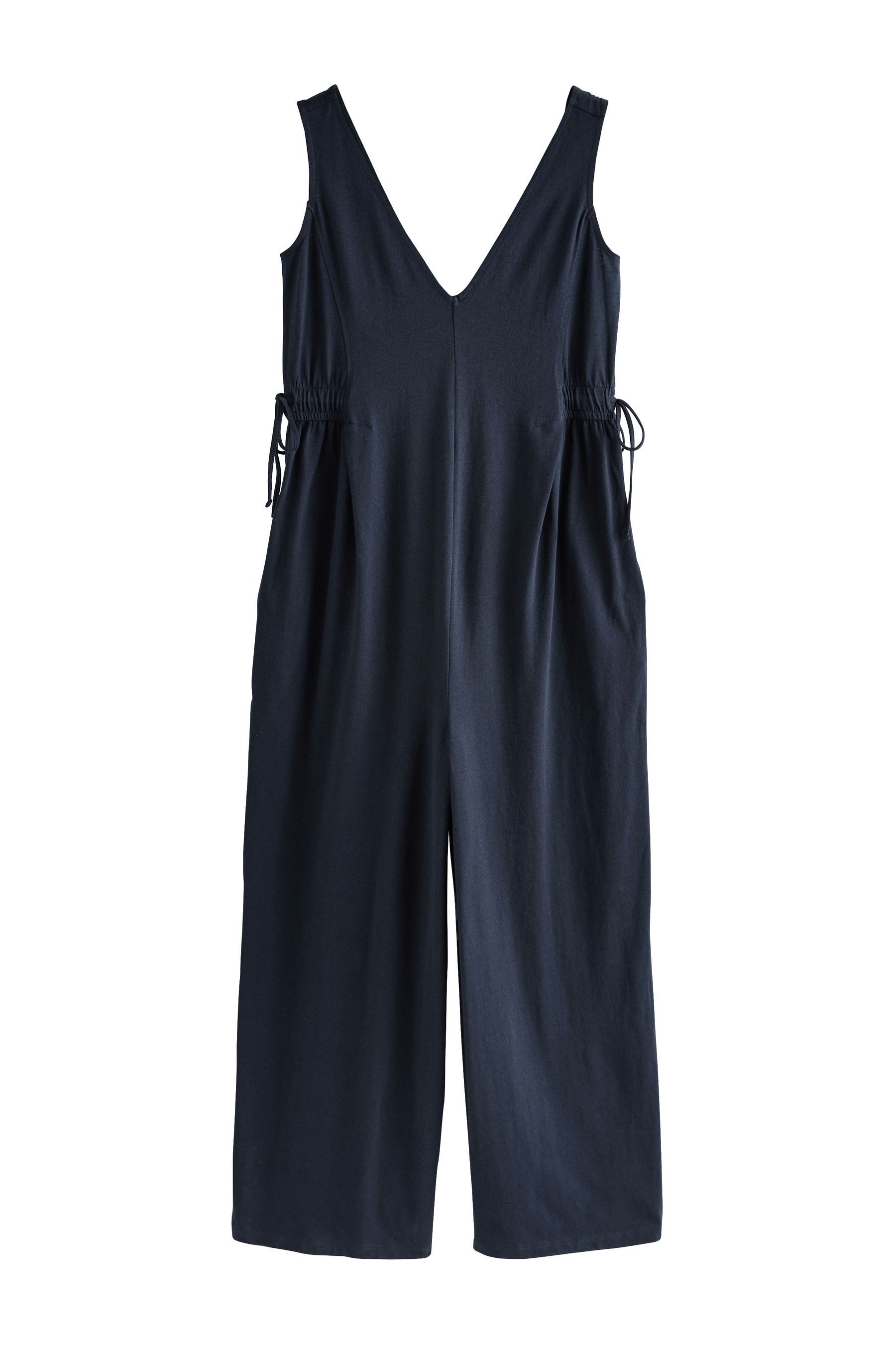 Next Jumpsuit Jersey-Jumpsuit mit V-Ausschnitt (1-tlg)