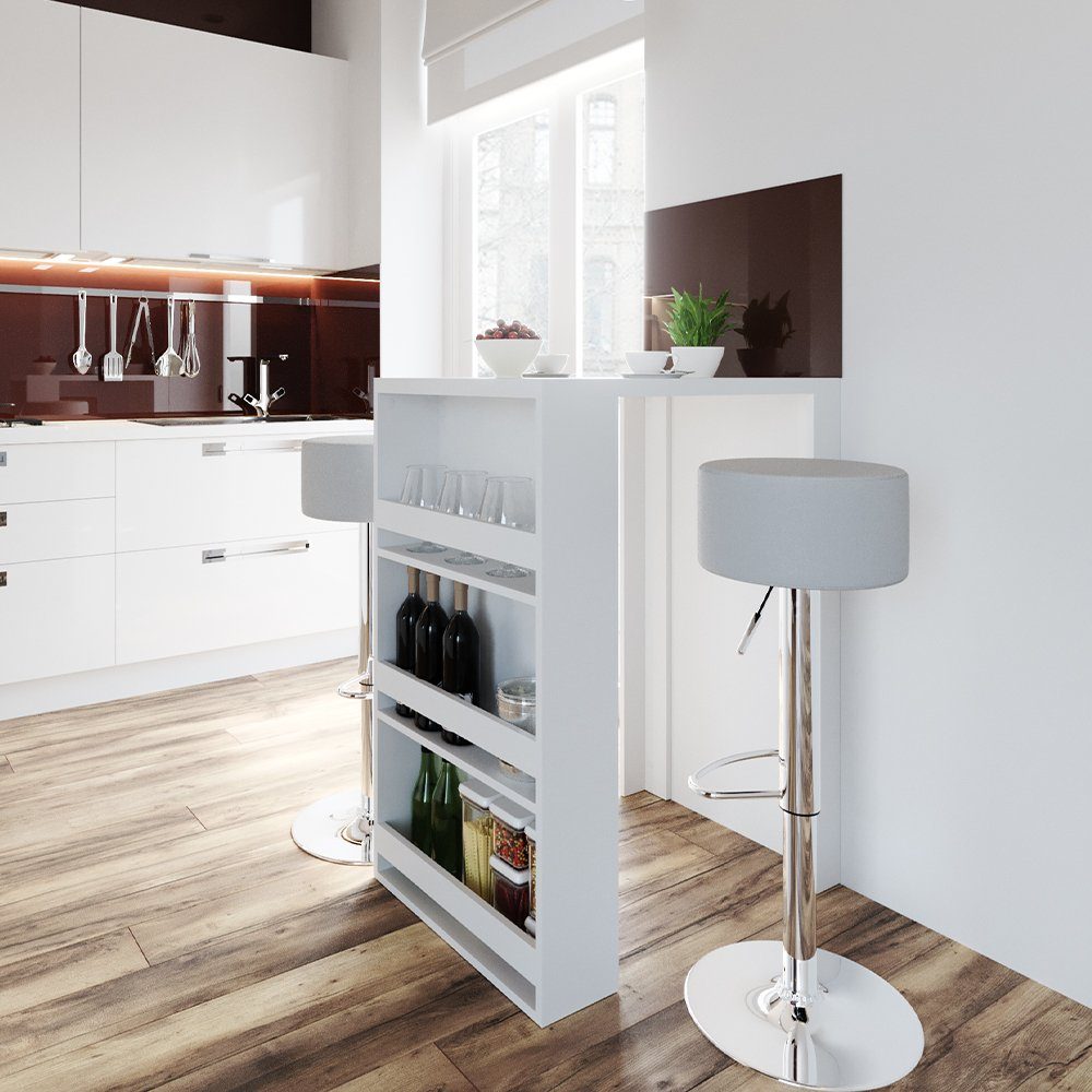 Vicco Bartisch, Weiß, 57 x 80 cm