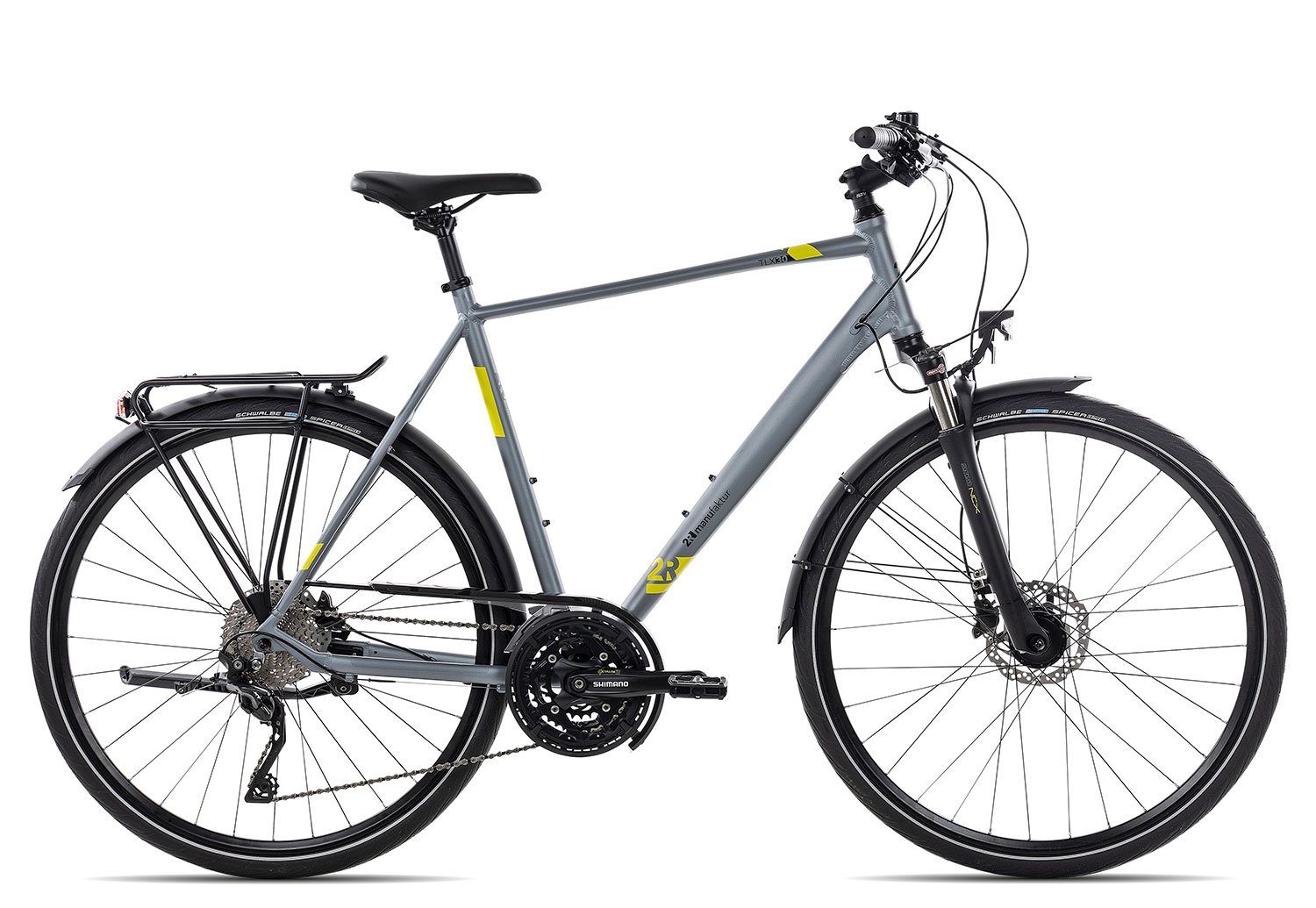 XT Shimano Gang Zoll 28 Herrenrad Manufaktur Trekkingrad TLX30 RD-T8000-10 2022, Kettenschaltung, schwarz/grau 30 Schaltwerk, 2R