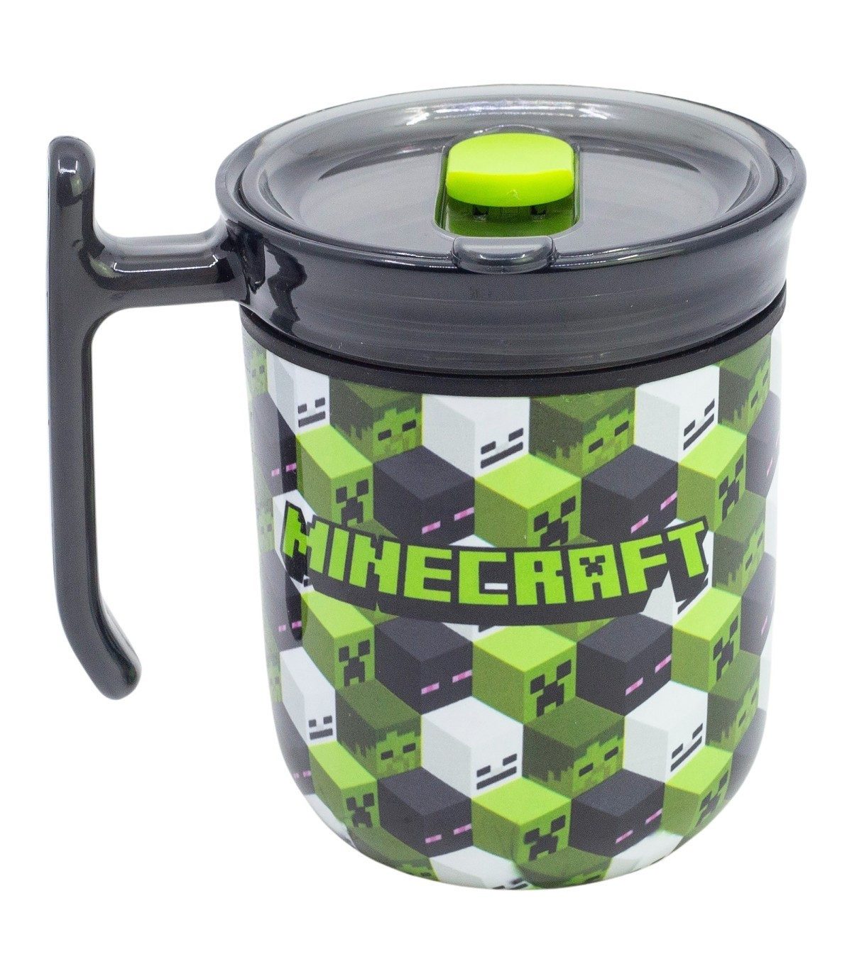 Minecraft Isolierflasche Signature To Go Tasse 470 ml mit Schiebedeckel für Alltag und Büro