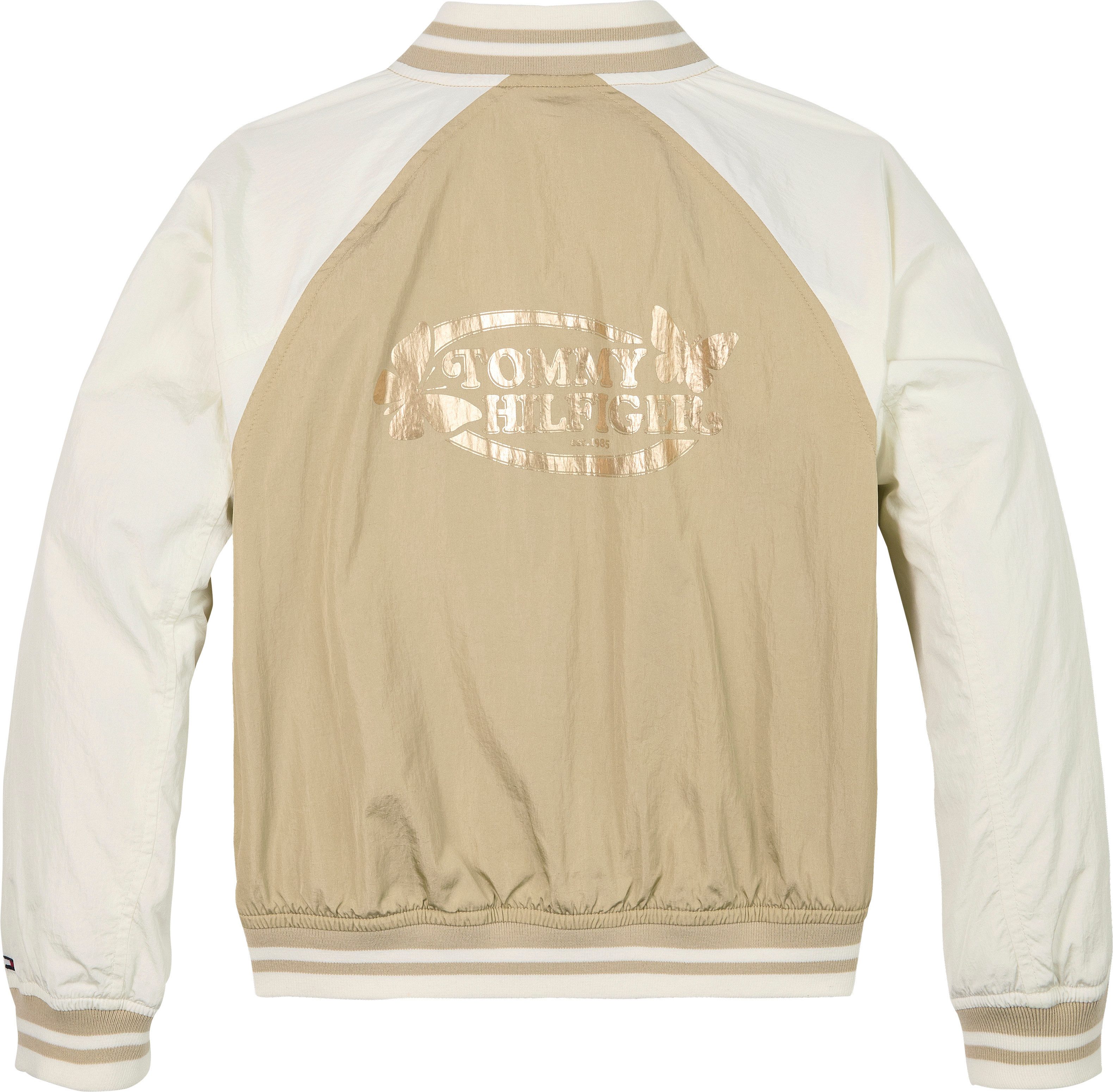 Tommy Hilfiger Blouson BUTTERFLY GRAPHIC BOMBER JACKET für Kinder bis 16 Jahre, mit glänzendem Butterfly-Print