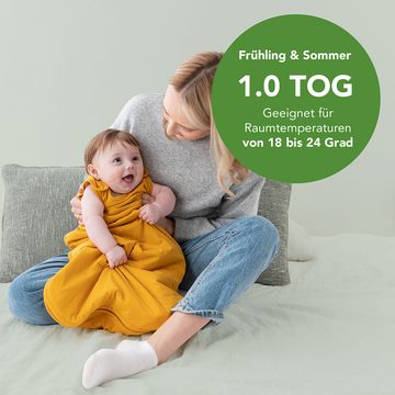 Schlummersack Kinderschlafsack, Babyschlafsack, 1.0 Tog OEKO-TEX zertifiziert