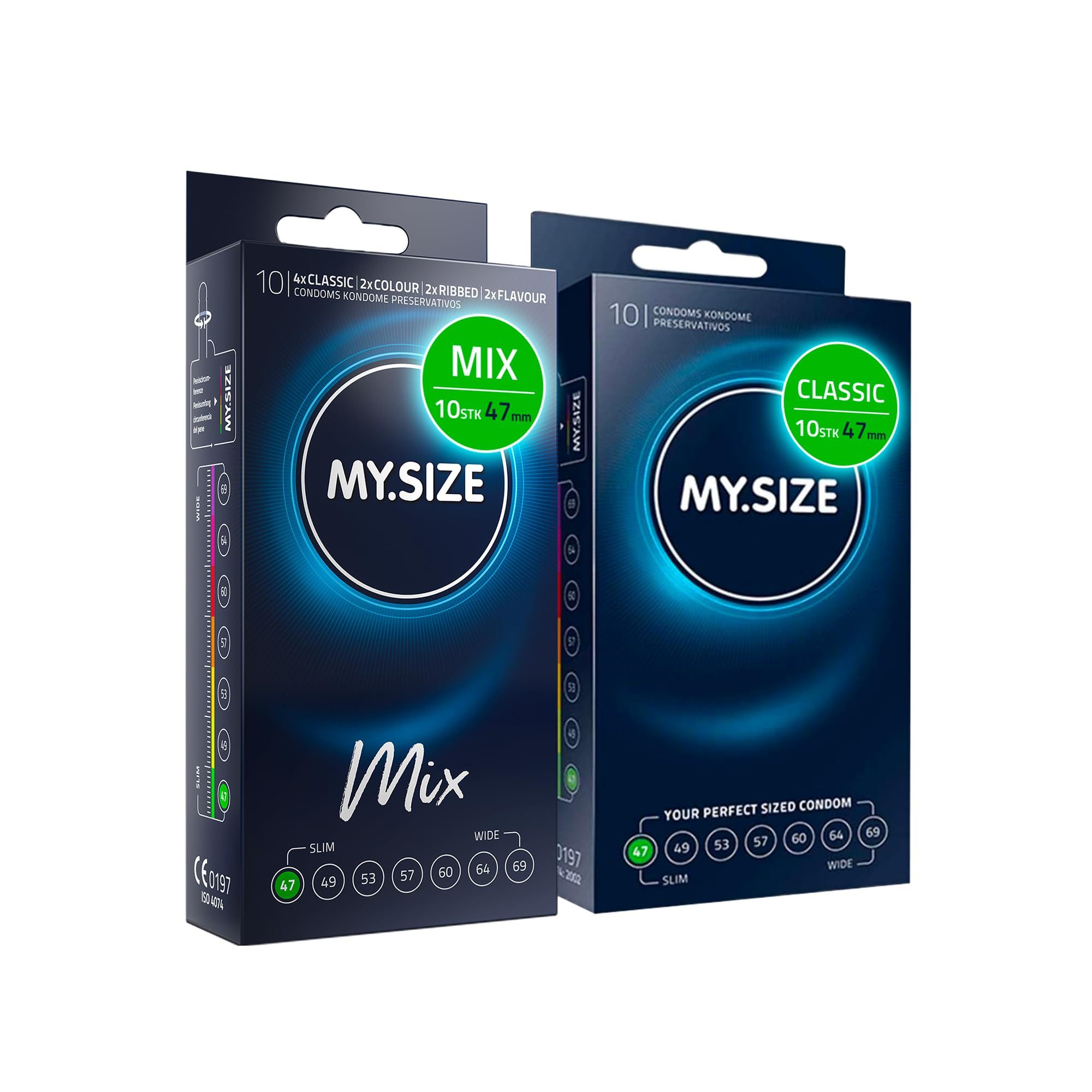 MY.SIZE Kondome MY.SIZE Mix Set, Mix-Set verschiedener Sorten