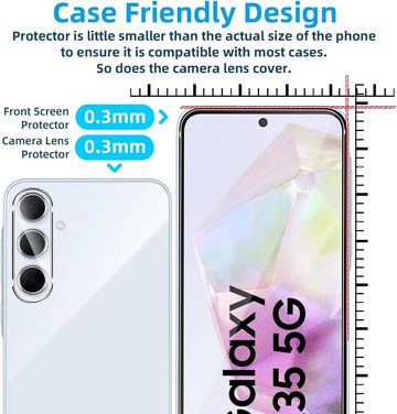 MSM 2X Schutzglas (Display + Kamera) für Samsung Galaxy A35 5G Panzerfolie, Displayschutzglas