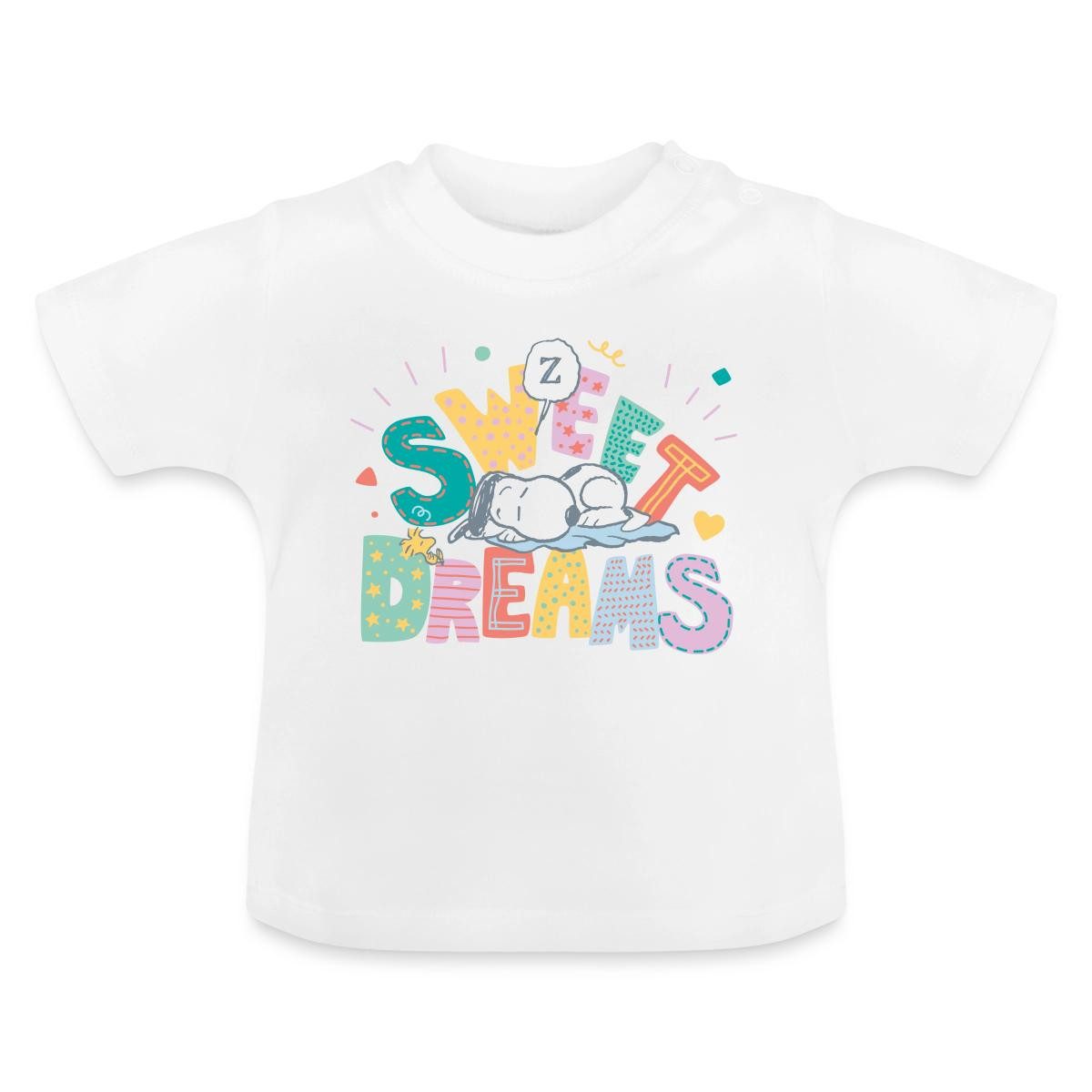 Spreadshirt T-Shirt Peanuts Snoopy Sweet Dreams Süße Träume Baby Bio-T-Shirt (1-tlg)