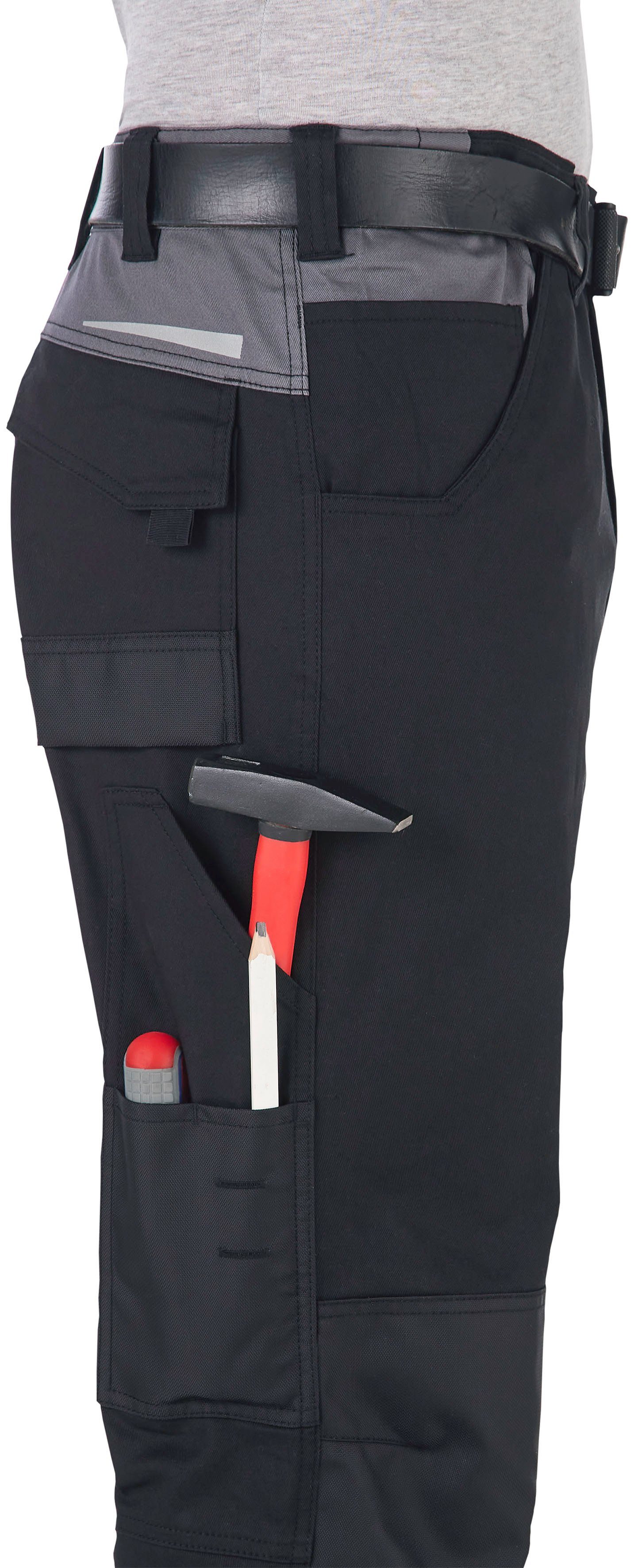 work Verstärkung, mit Arbeitshose Verlängerung Elementen) Country Bund, 3 elastischer der reflektierenden Northern Taschen Hose Original premium viele cm, mit CORDURA® um (einfache