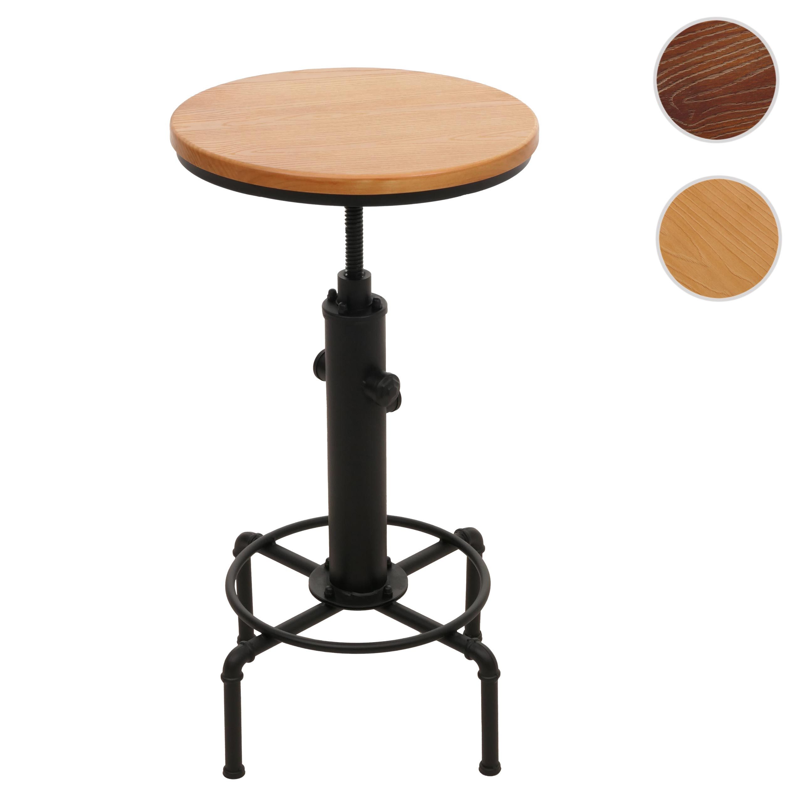 MCW Bistrotisch MCW-N23, Um 360° drehbar, Inklusive Fußablage, Passend zu Barhocker N2