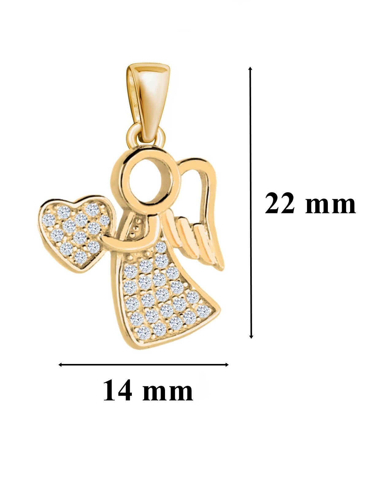 Goldene Hufeisen Engelanhänger Kettenanhänger Gold Silber günstig online kaufen