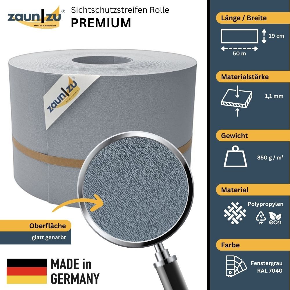 zaunzu Sichtschutzstreifen Premium für Doppelstabmatten Zaunblende günstig online kaufen