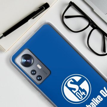 DeinDesign Handyhülle FC Schalke 04 Blau, Xiaomi 12 5G Silikon Hülle Bumper Case Handy Schutzhülle