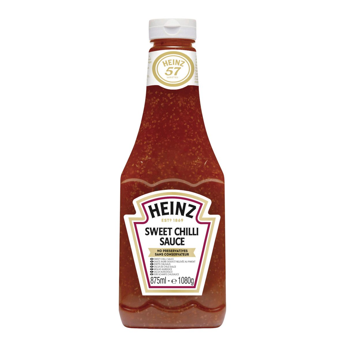 Heinz Saucen, Heinz Sweet Chilli Sauce Süß-scharfe Chilisauce Squeezeflasche 875ml