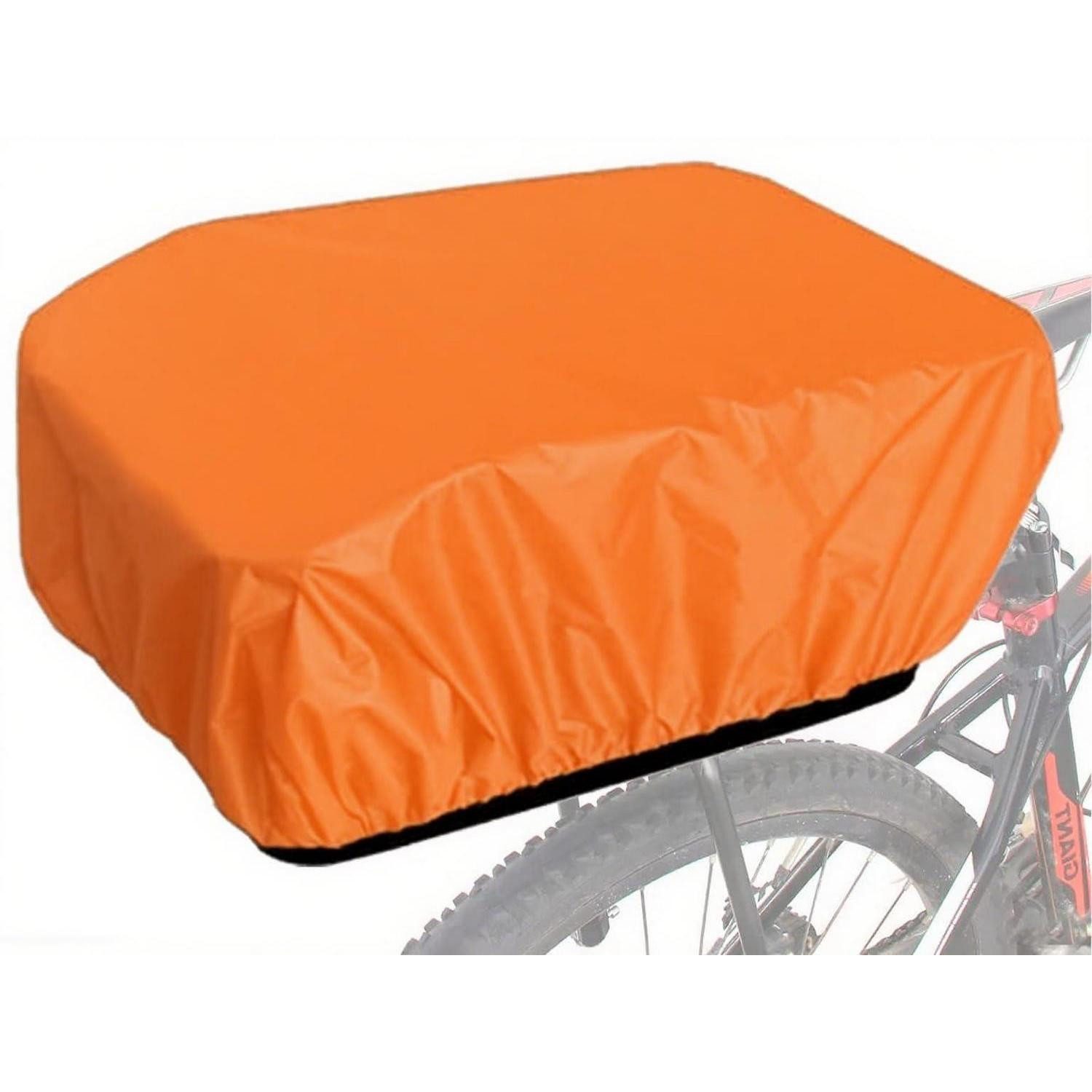 LuxusKollektion Fahrradhelmüberzug Regenhülle Fahrradkorb 5L-20L orange