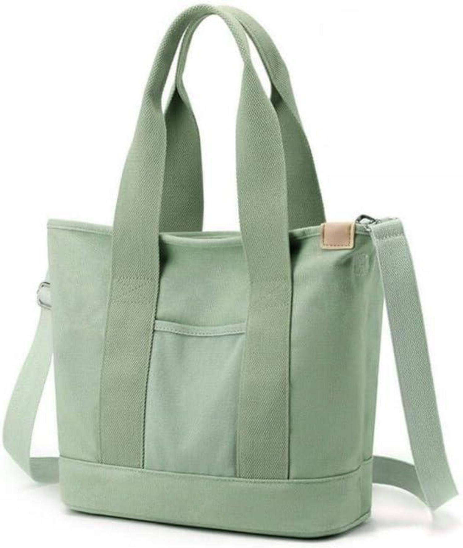 Umhängetasche Handtasche Canvas Damen Umhängetasche mit Reißverschluss