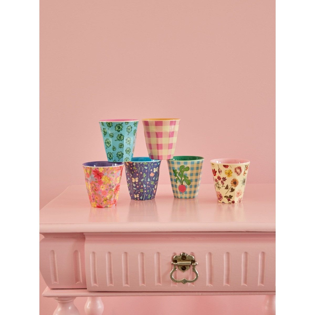 rice Becher Melamin Kids Becher Set 6 Stück Kinderbecher Trinkbecher 160ml