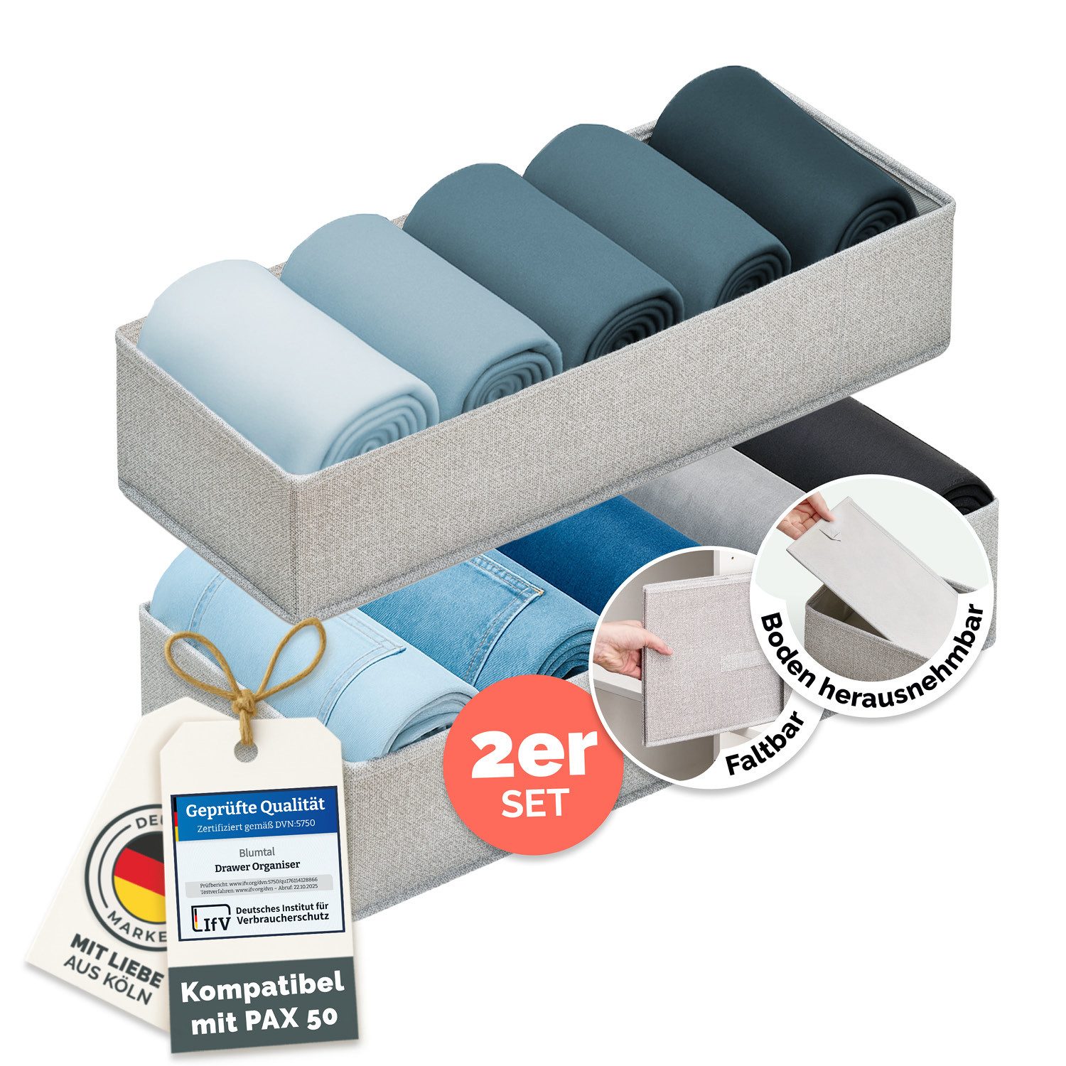 Blumtal Faltbox HEMNES, MALM, PAX Organizer Ordnungssystem Kleiderschrank ( günstig online kaufen