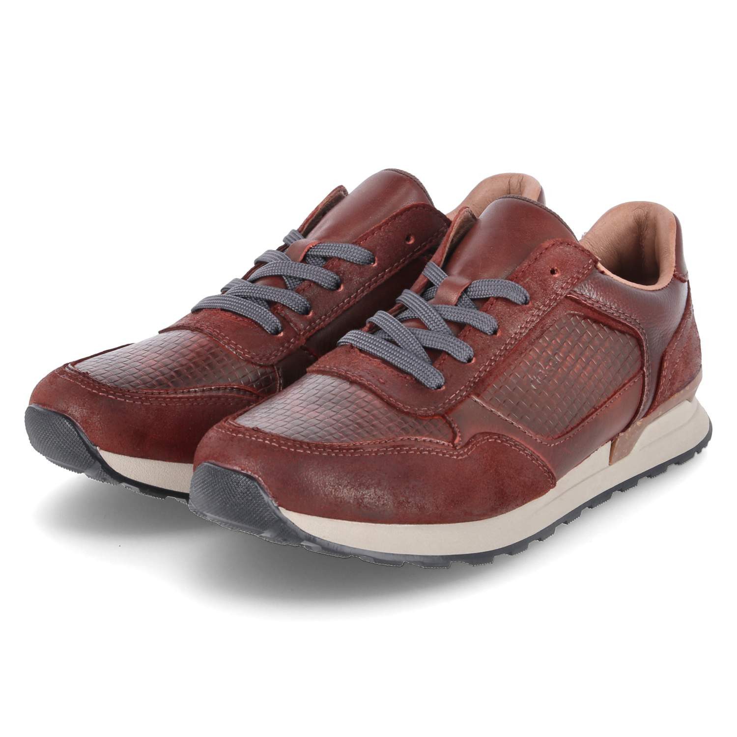 Rieker Rieker U0311-35 Herren Glattleder rot Schnürschuh