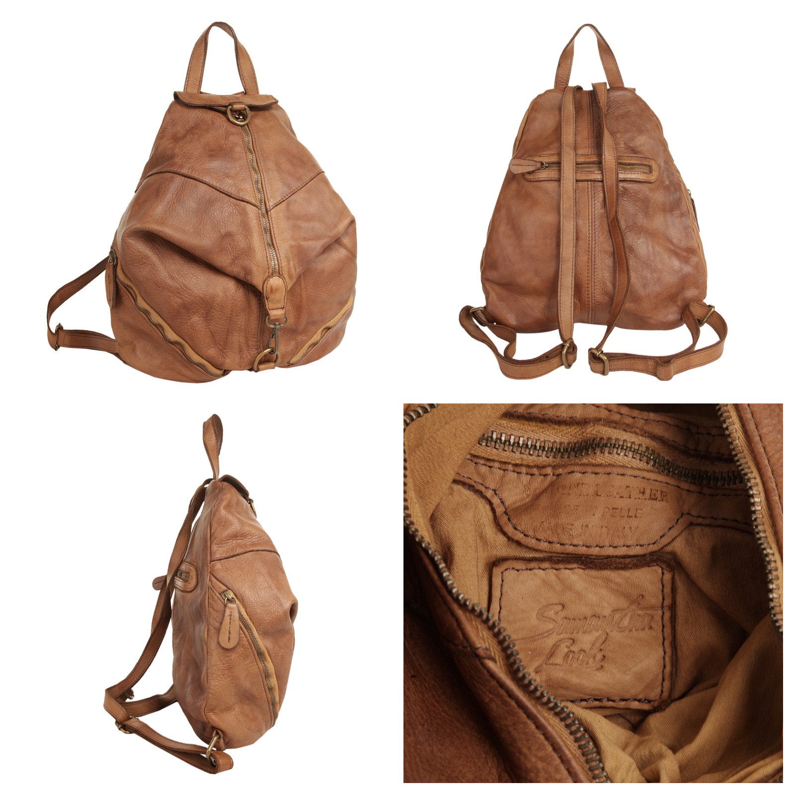 Samantha Look Cityrucksack, echt Leder, Made in Italy günstig online kaufen
