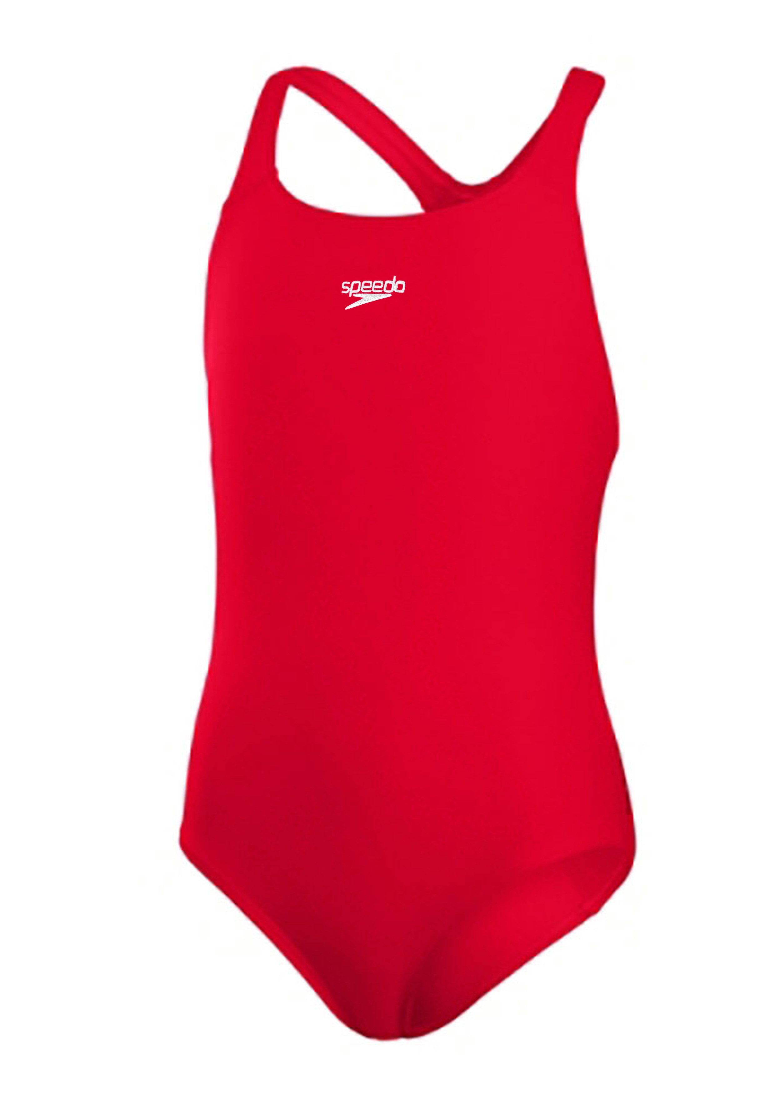 Speedo Badeanzug Badeanzug Stanny Speedo für Mädchen für Kinder und Jugendliche, Medalist-Schnitt, elastisches Material