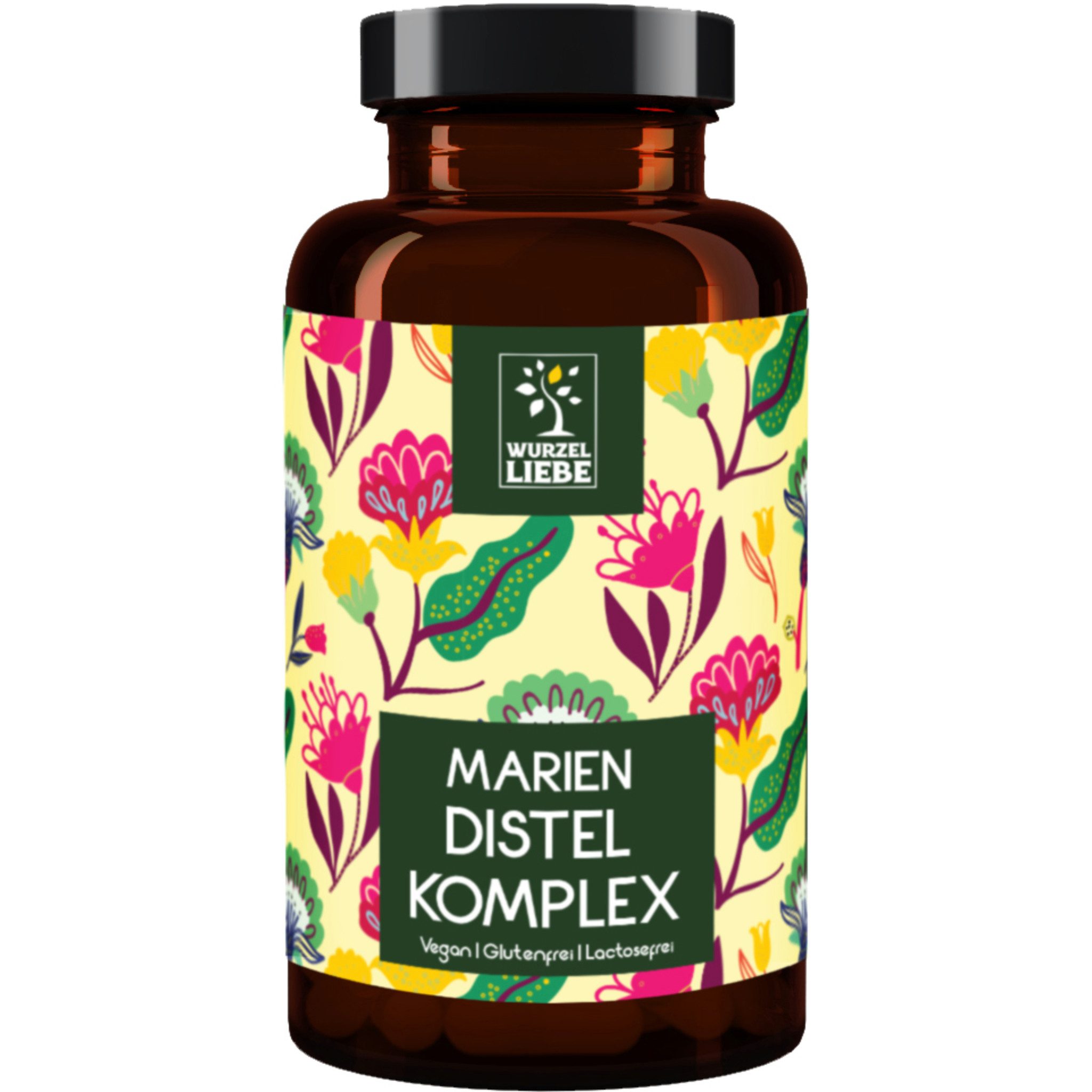 WURZELLIEBE Mariendistel Leber Komplex mit Artischocken & Löwenzahnwurzel Kapseln, 120 er
