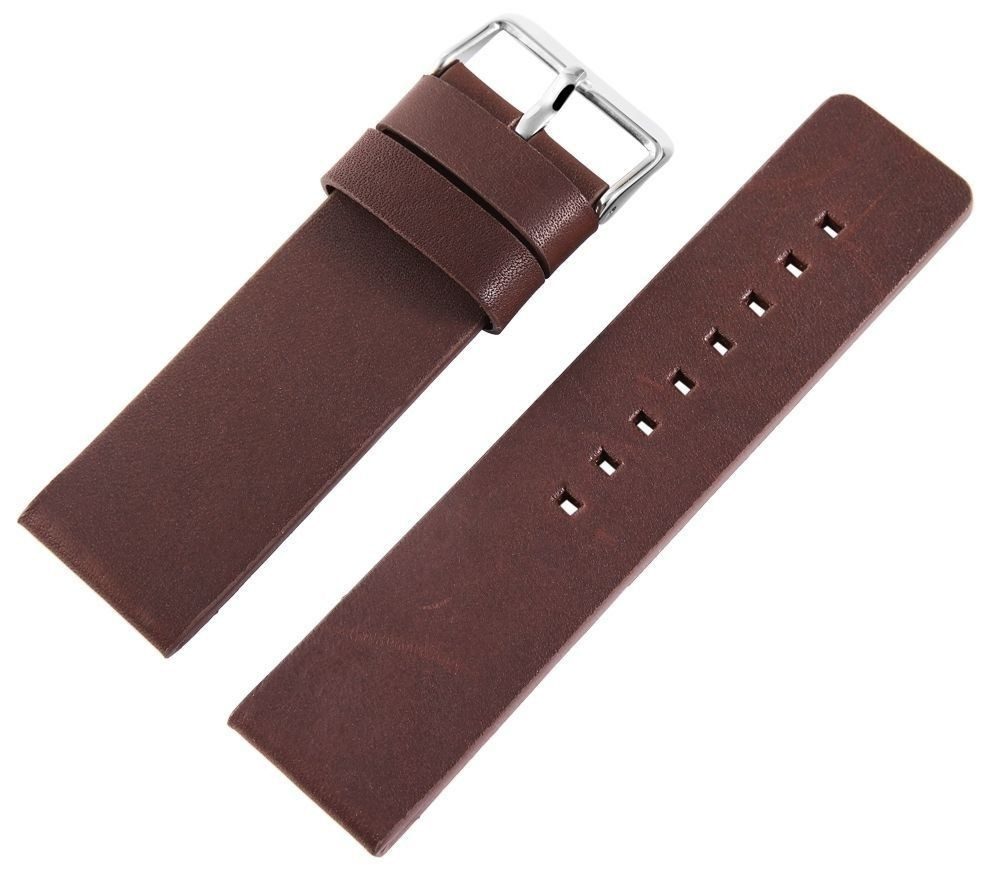 Steinmeister Uhrenarmband LB0004 Echtleder-Uhrenarmband, schwarz/braun, 26 mm, ErsatzArmband