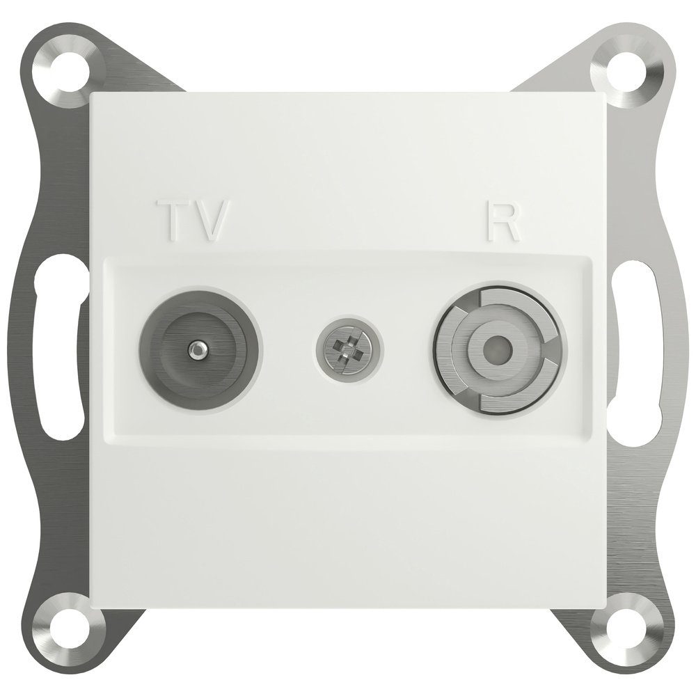 SCHNEIDER Переключатель Schneider Electric TV-, Radio-Enddose Asfora Weiß (RAL 9003) EPH3300