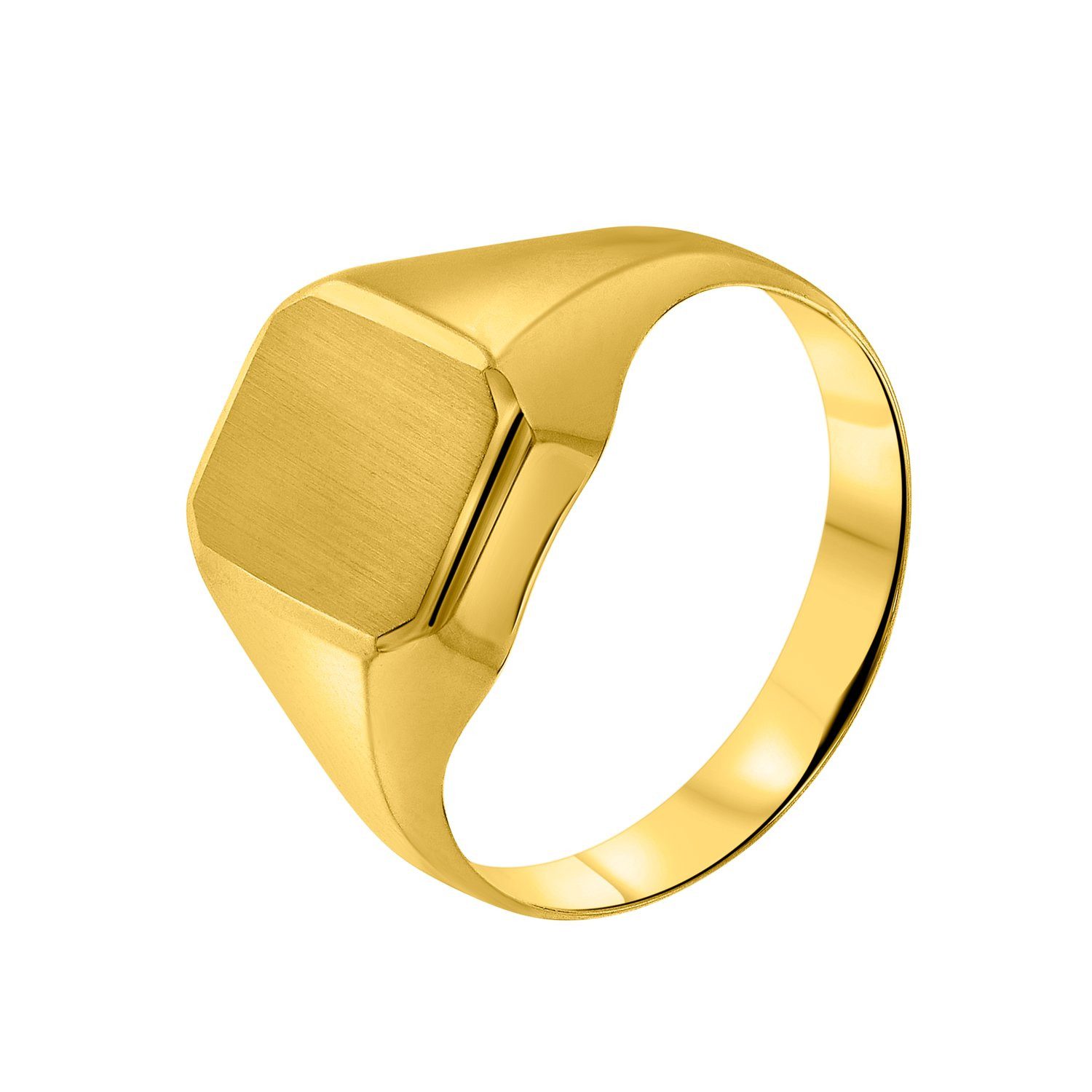 LUCARDI Siegelring Ring - 585 Gold - Gold - Herren