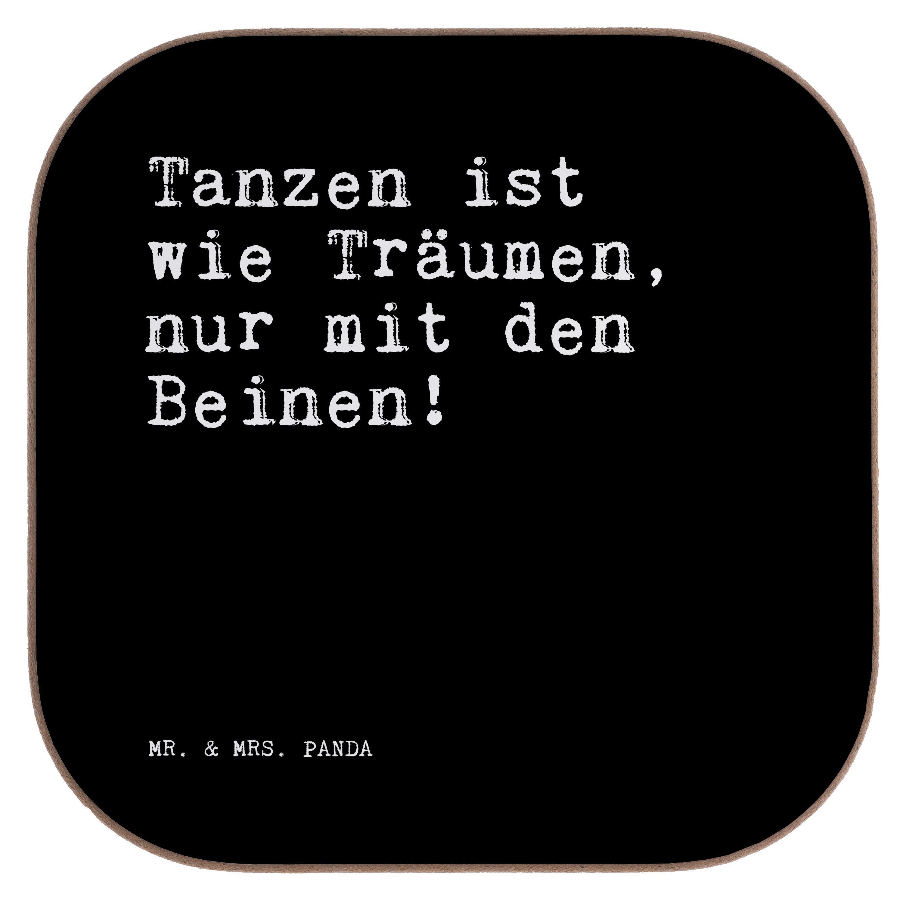 Mr. & Mrs. Panda Getränkeuntersetzer Tanzen ist wie Träumen