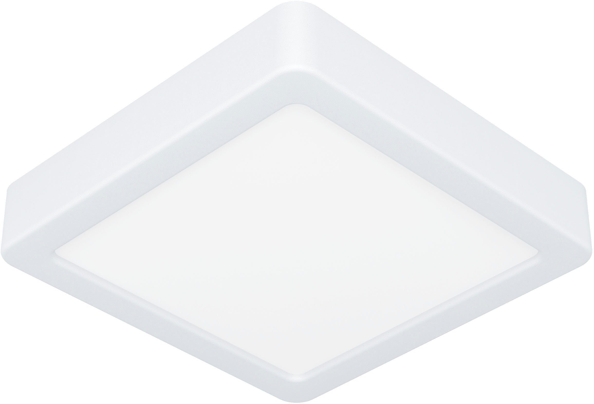 EGLO Deckenleuchte FUEVA 5, LED fest integriert, Warmweiß, Deckenleuchte in weiß aus Stahl - 11W - Warmweiß