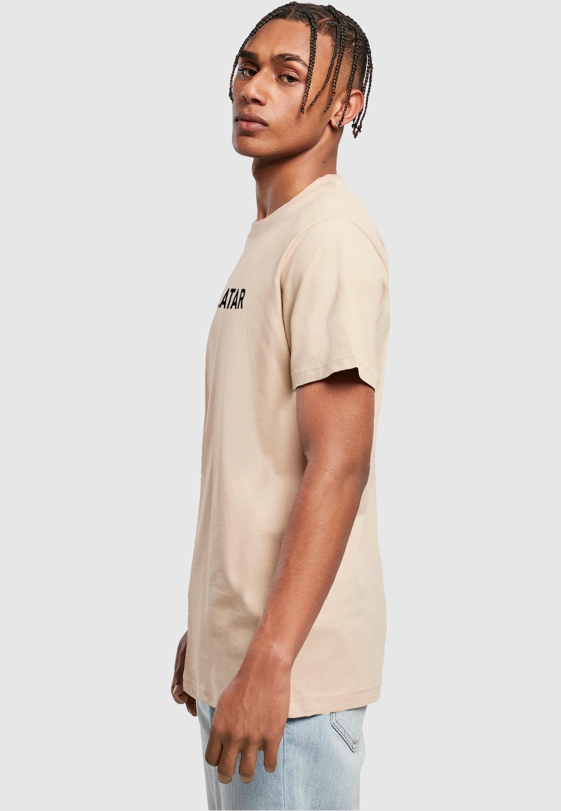 sand T-Shirt Qatar Herren T-Shirt (1-tlg) Neck Round Merchcode F#K