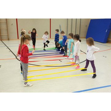 Sport-Thieme Springseil Hüpfseile-Set Jumping-Bands, Actionreiches Spiel für Freizeit und Sport