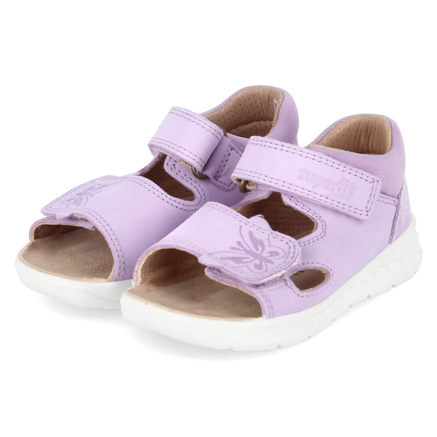 Superfit Superfit 1-000518-8510 Mädchen Leder & Textil lila Sandalette