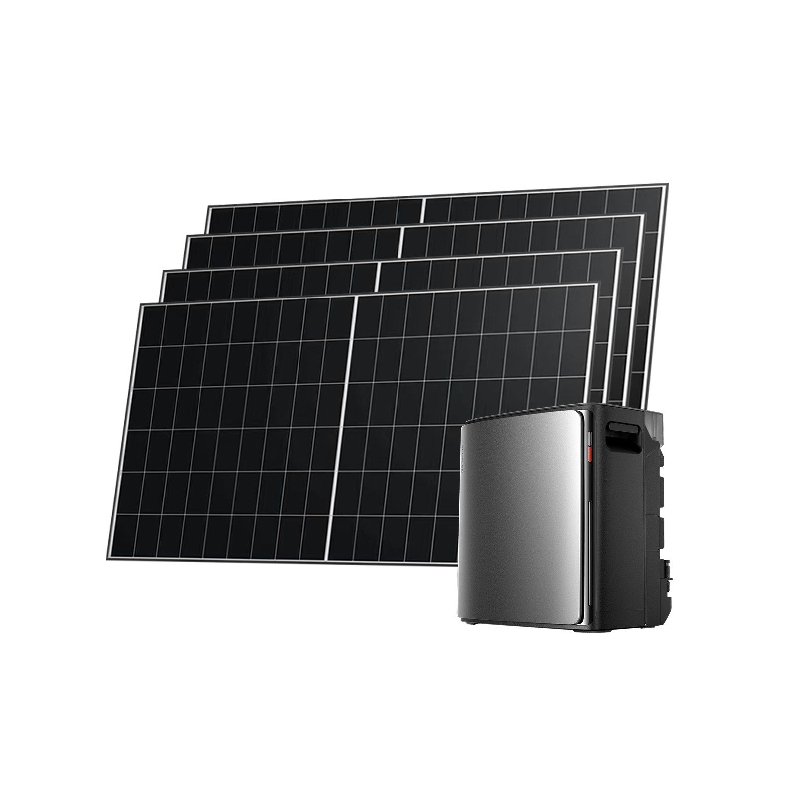 Ecoflow Balkonkraftwerk EcoFlow STREAM Ultra X 3,84 kWh mit 4 × 400W Solarpanel, (Plug & Play Solarsystem, 2 800 W Solareingang (4 MPPT), 1 200 W Dual AC-Anschlüsse, 800 W Mikro-Wechselrichter), erweiterbar auf 23 kWh, LFP-Akku mit 6 000 Ladezyklen