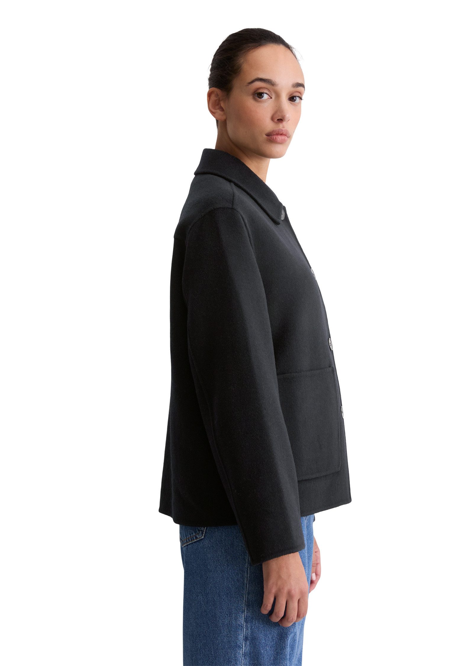 Marc O'Polo Outdoorjacke aus edlem Woll-Doubleface