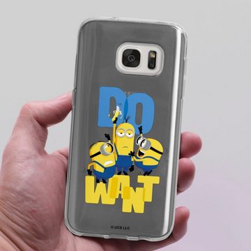 DeinDesign Handyhülle Minions Banane Film Minions Do Want, Samsung Galaxy S7 Silikon Hülle Bumper Case Handy Schutzhülle